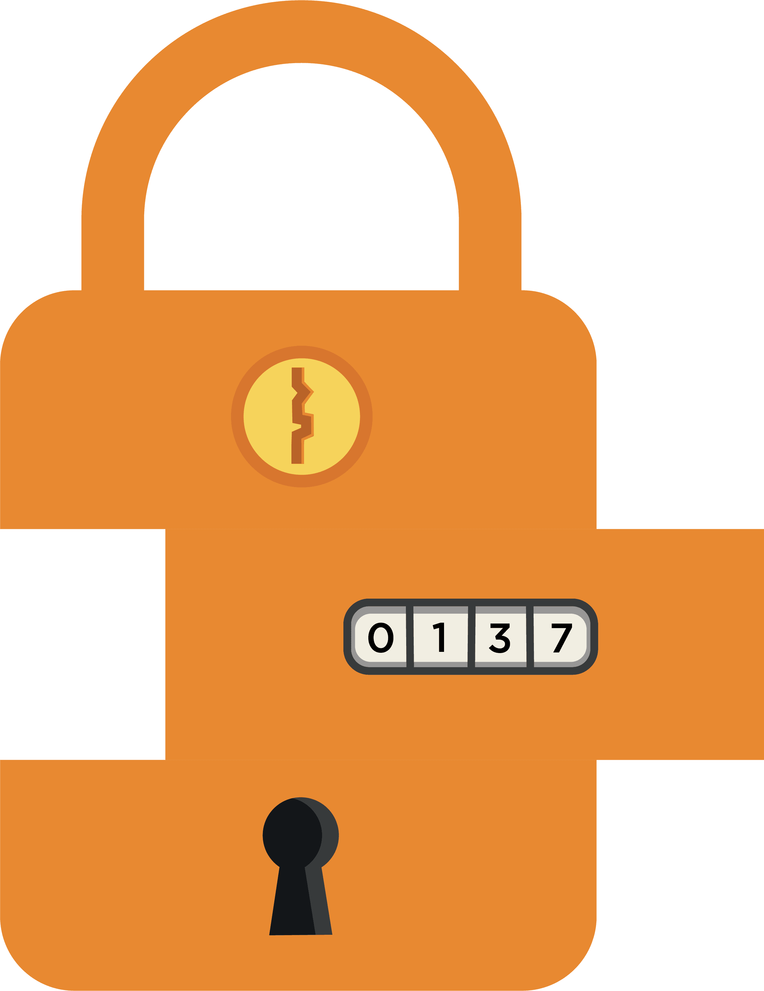 A padlock with a combination dial — access to organizational intelligence held under human control